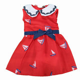 14.5″ Red, White, and Blue Nautical Dress-Mixed and Rooted