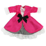 18" Pink Buccaneer Dress with hat.