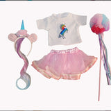18" rainbow unicorn outfit