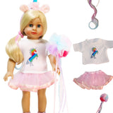 18" rainbow unicorn outfit